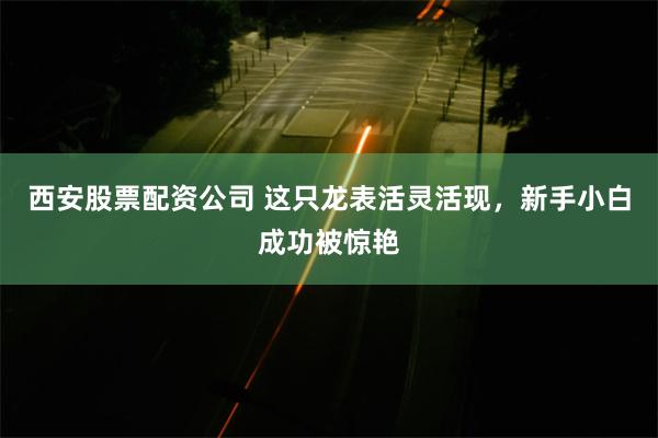 西安股票配资公司 这只龙表活灵活现，新手小白成功被惊艳