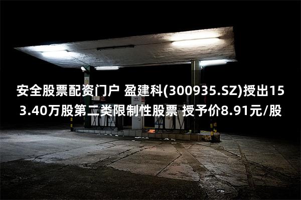 安全股票配资门户 盈建科(300935.SZ)授出153.40万股第二类限制性股票 授予价8.91元/股