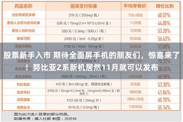 股票新手入市 期待全面屏手机的朋友们，惊喜来了！努比亚Z系新机居然11月就可以发布